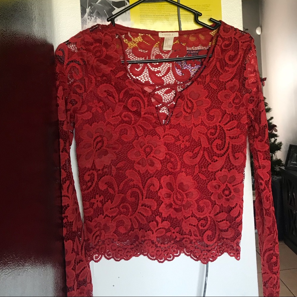 Long sleeve mesh shirt